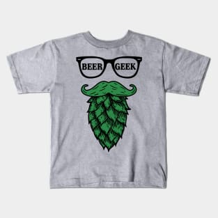 Beer Geek - Hops Beard Kids T-Shirt